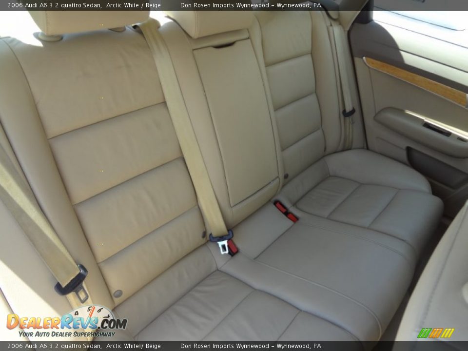 2006 Audi A6 3.2 quattro Sedan Arctic White / Beige Photo #20