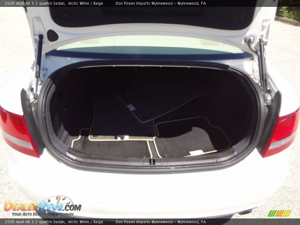 2006 Audi A6 3.2 quattro Sedan Arctic White / Beige Photo #21