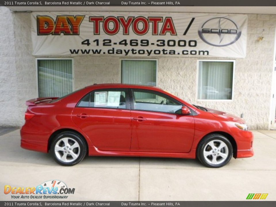 2011 Toyota Corolla S Barcelona Red Metallic / Dark Charcoal Photo #1
