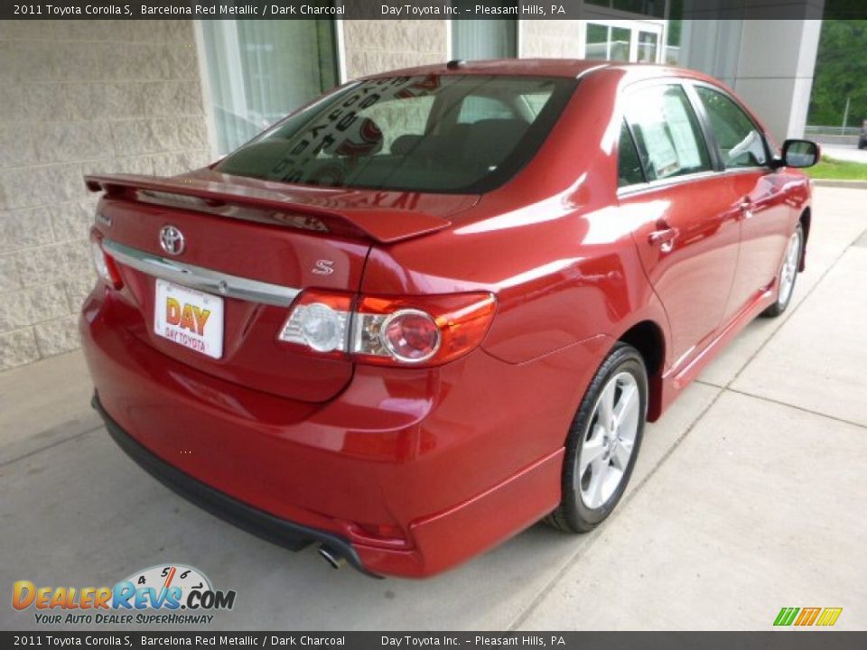 2011 Toyota Corolla S Barcelona Red Metallic / Dark Charcoal Photo #2