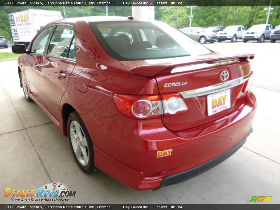 2011 Toyota Corolla S Barcelona Red Metallic / Dark Charcoal Photo #4