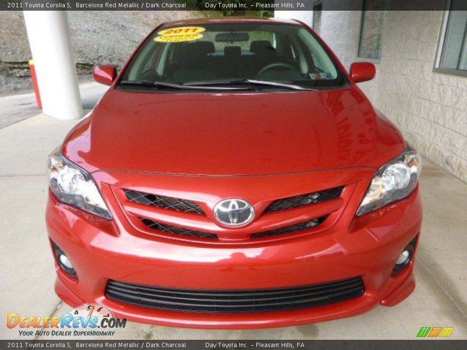 2011 Toyota Corolla S Barcelona Red Metallic / Dark Charcoal Photo #6