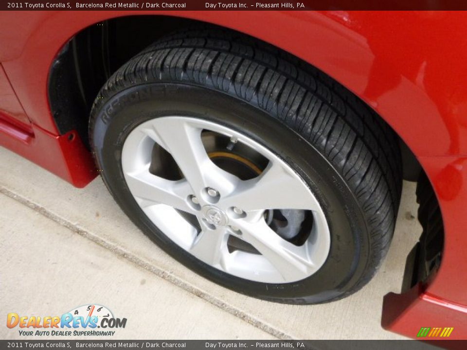 2011 Toyota Corolla S Barcelona Red Metallic / Dark Charcoal Photo #8
