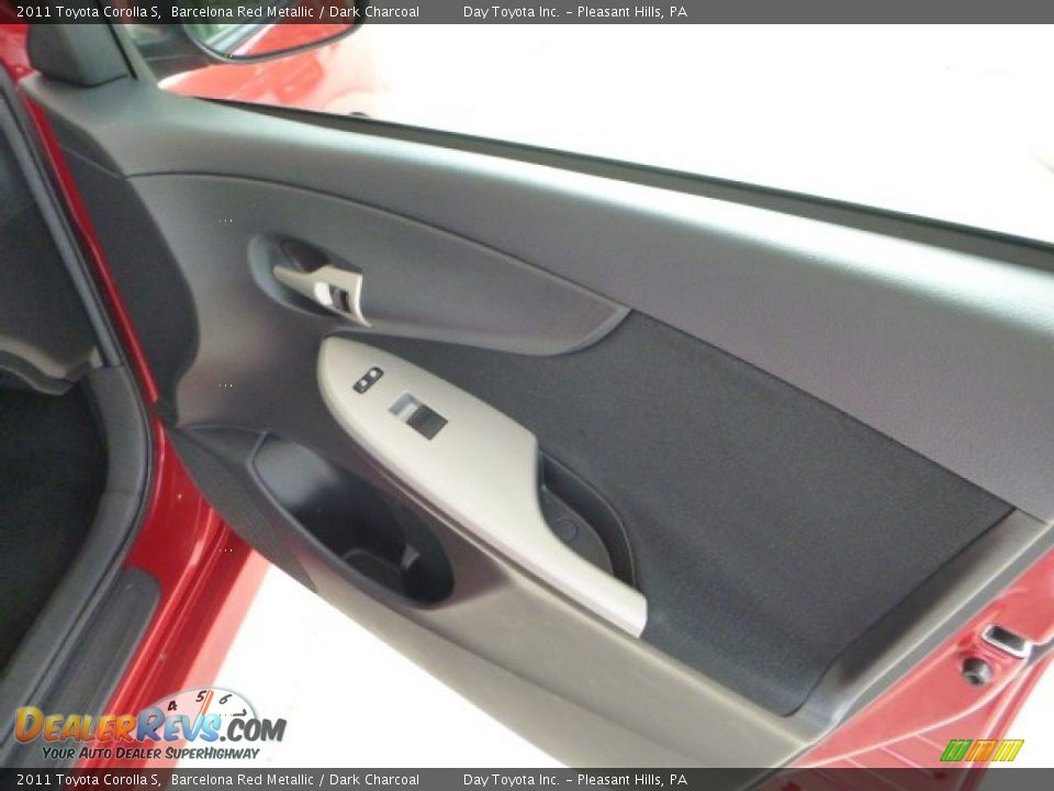 2011 Toyota Corolla S Barcelona Red Metallic / Dark Charcoal Photo #11