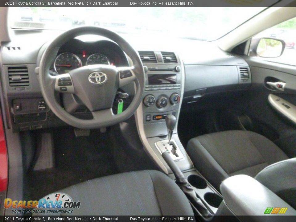 2011 Toyota Corolla S Barcelona Red Metallic / Dark Charcoal Photo #15