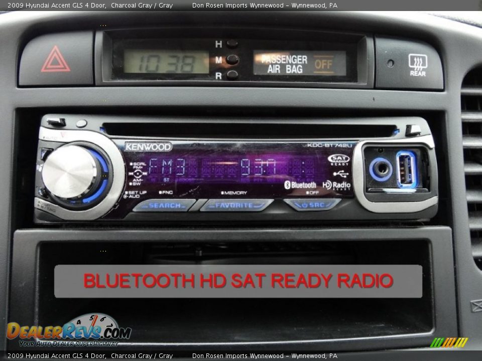 2009 Hyundai Accent GLS 4 Door Charcoal Gray / Gray Photo #8