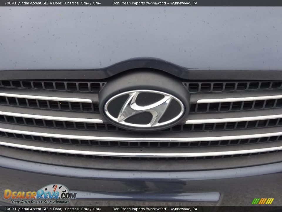 2009 Hyundai Accent GLS 4 Door Charcoal Gray / Gray Photo #30