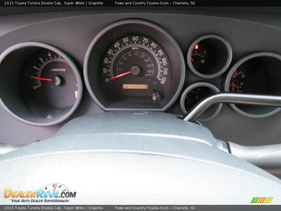 2013 Toyota Tundra Double Cab Super White / Graphite Photo #11