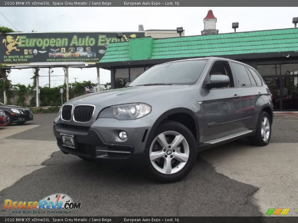 2010 BMW X5 xDrive30i Space Grey Metallic / Sand Beige Photo #1