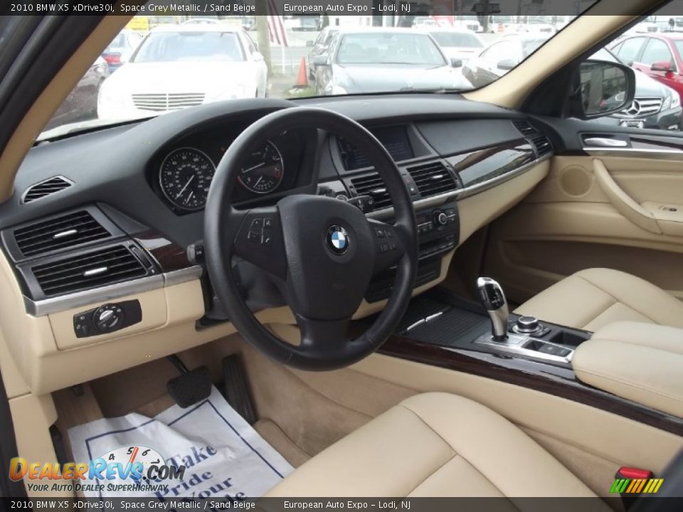2010 BMW X5 xDrive30i Space Grey Metallic / Sand Beige Photo #5