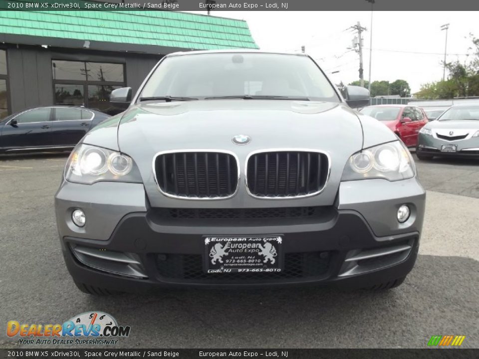 2010 BMW X5 xDrive30i Space Grey Metallic / Sand Beige Photo #13