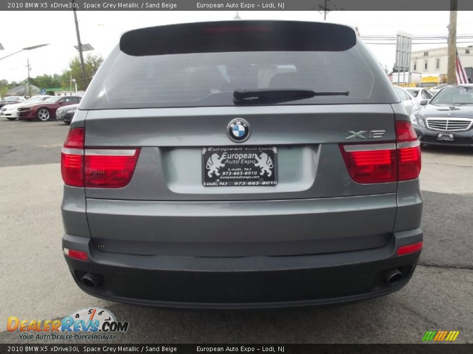 2010 BMW X5 xDrive30i Space Grey Metallic / Sand Beige Photo #14