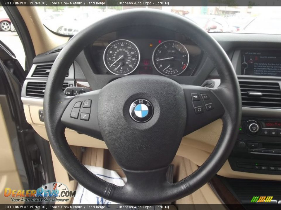 2010 BMW X5 xDrive30i Space Grey Metallic / Sand Beige Photo #16