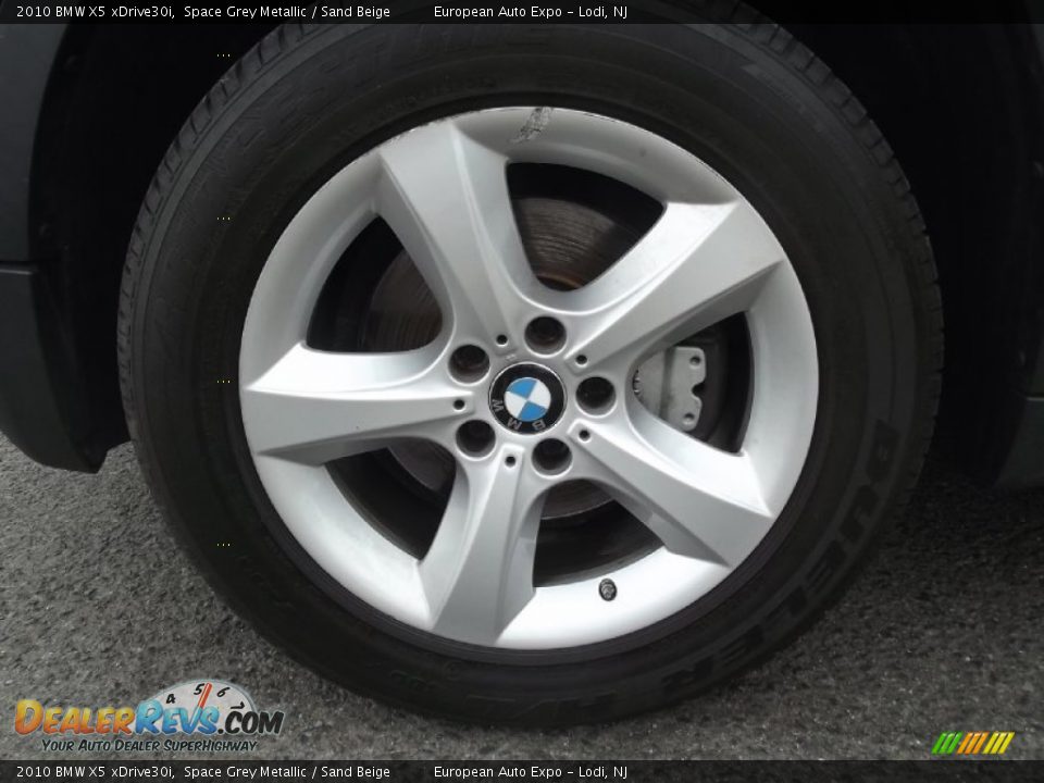 2010 BMW X5 xDrive30i Space Grey Metallic / Sand Beige Photo #35