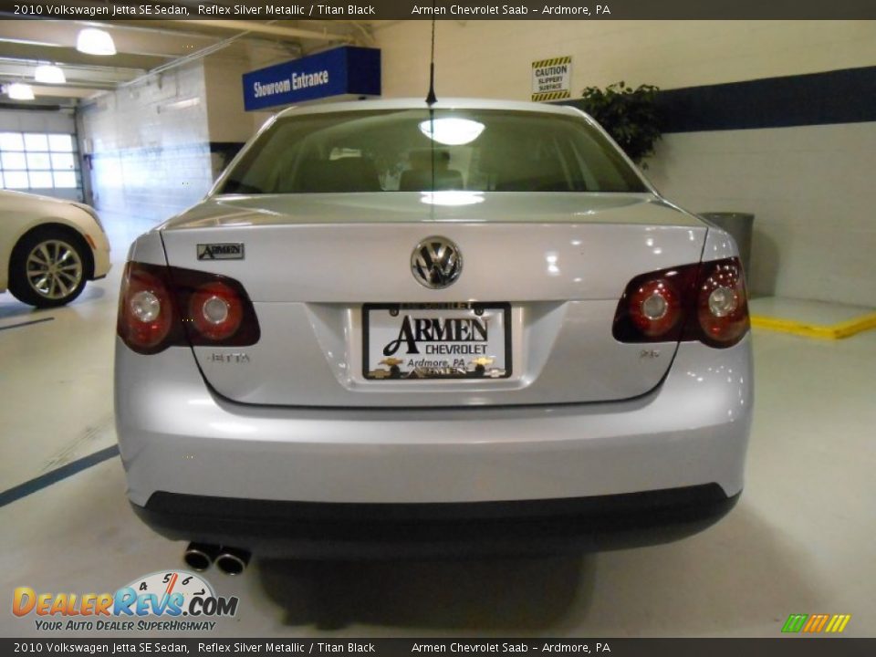 2010 Volkswagen Jetta SE Sedan Reflex Silver Metallic / Titan Black Photo #6