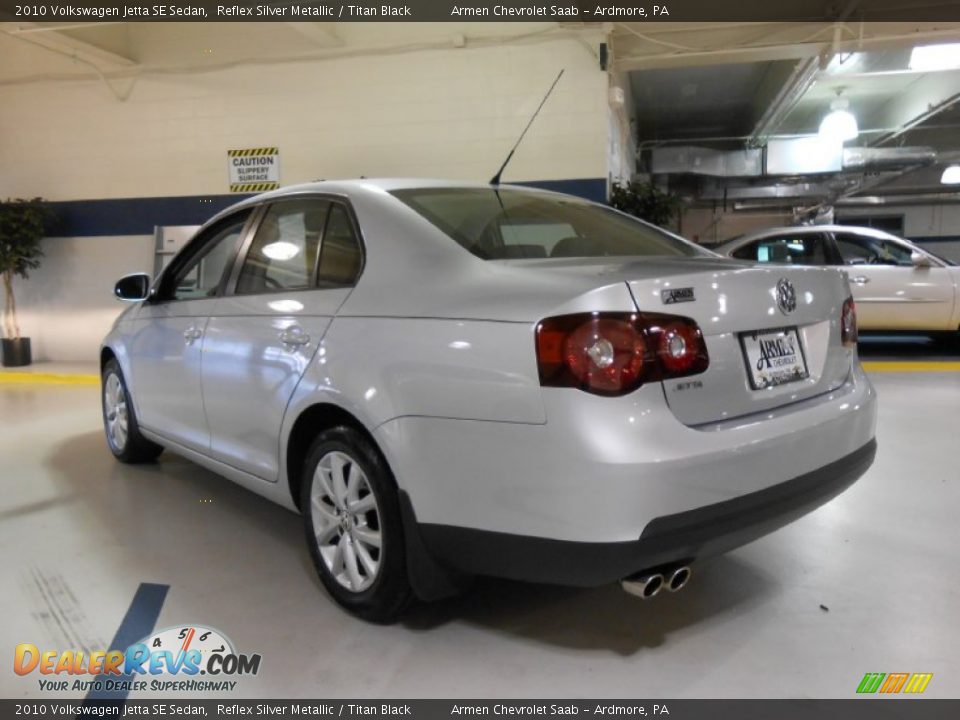 2010 Volkswagen Jetta SE Sedan Reflex Silver Metallic / Titan Black Photo #7