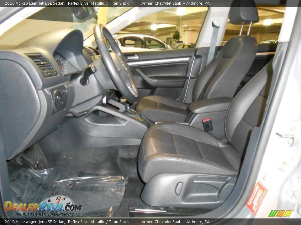 2010 Volkswagen Jetta SE Sedan Reflex Silver Metallic / Titan Black Photo #10