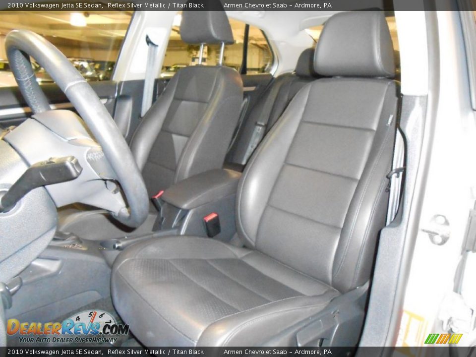 2010 Volkswagen Jetta SE Sedan Reflex Silver Metallic / Titan Black Photo #11