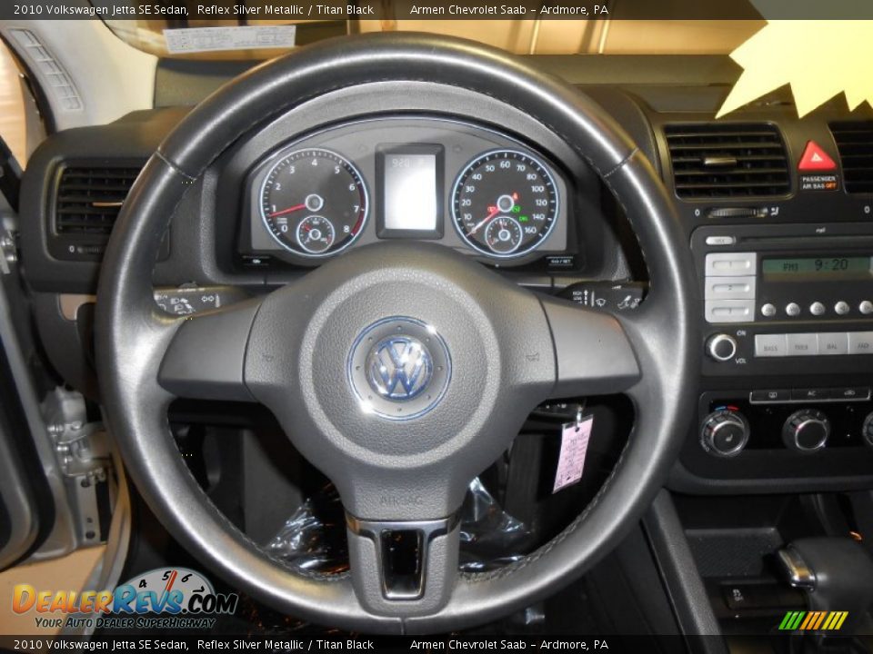 2010 Volkswagen Jetta SE Sedan Reflex Silver Metallic / Titan Black Photo #24