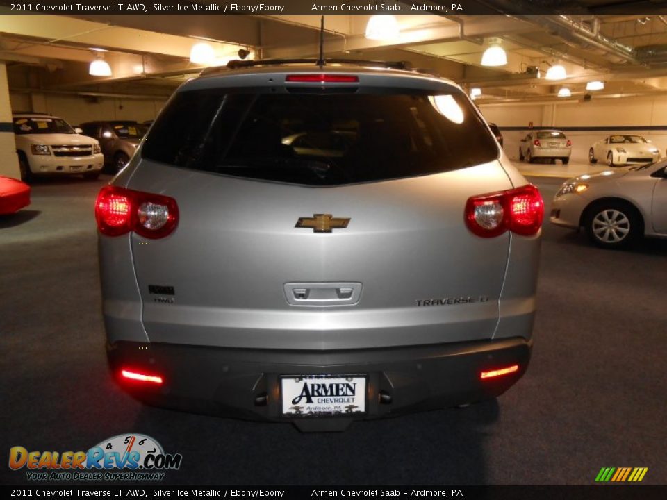 2011 Chevrolet Traverse LT AWD Silver Ice Metallic / Ebony/Ebony Photo #6