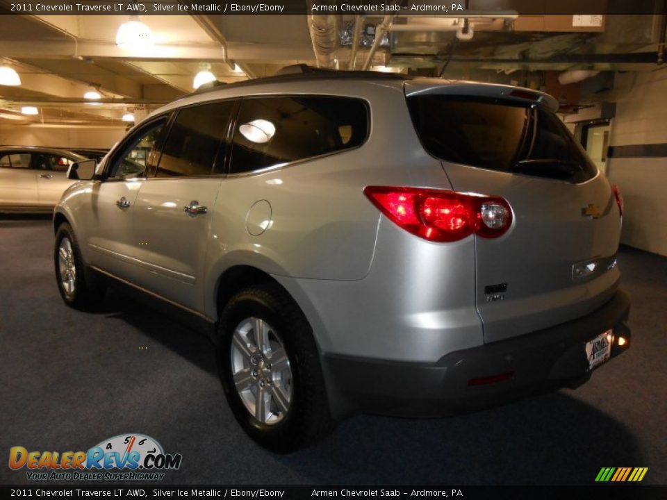 2011 Chevrolet Traverse LT AWD Silver Ice Metallic / Ebony/Ebony Photo #7
