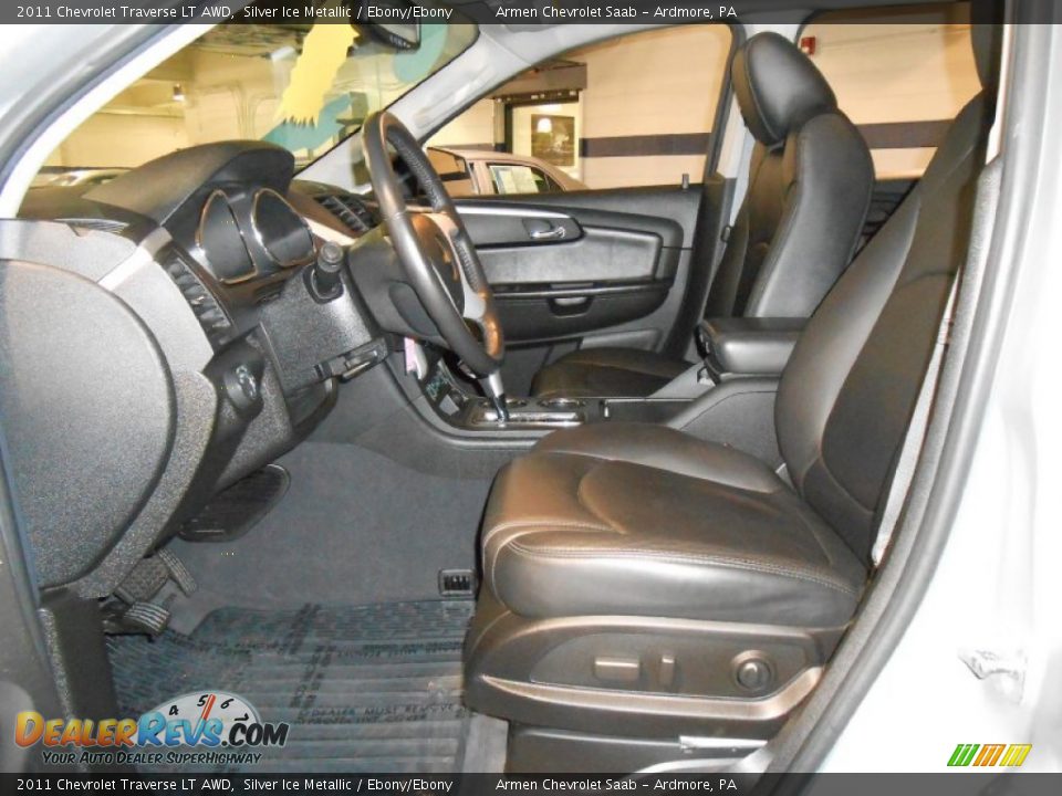 2011 Chevrolet Traverse LT AWD Silver Ice Metallic / Ebony/Ebony Photo #10