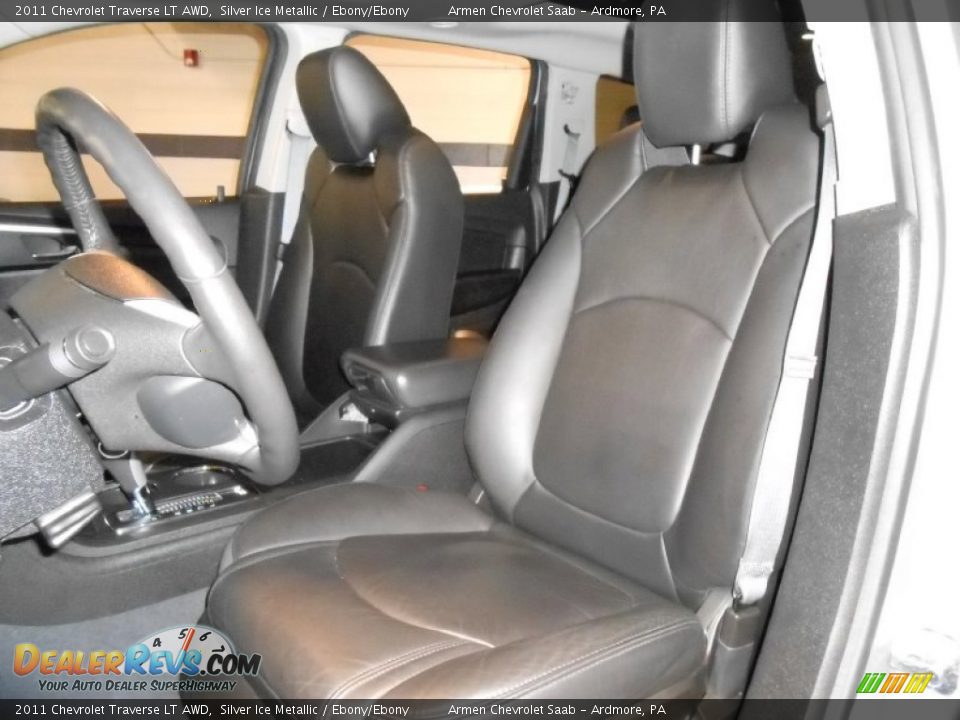 2011 Chevrolet Traverse LT AWD Silver Ice Metallic / Ebony/Ebony Photo #11