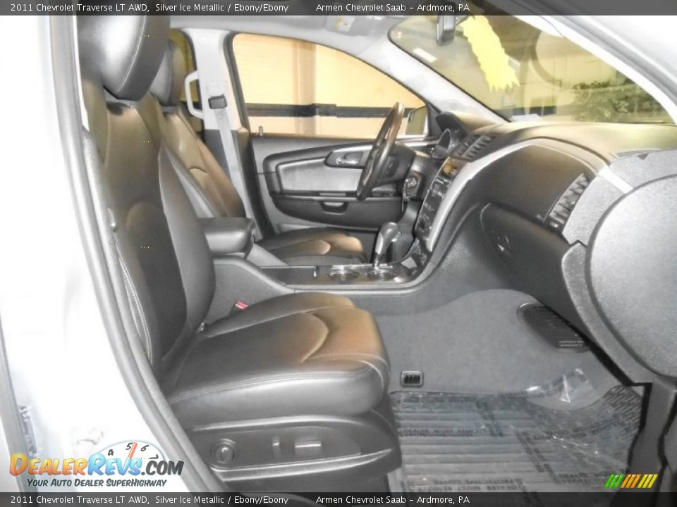 2011 Chevrolet Traverse LT AWD Silver Ice Metallic / Ebony/Ebony Photo #13