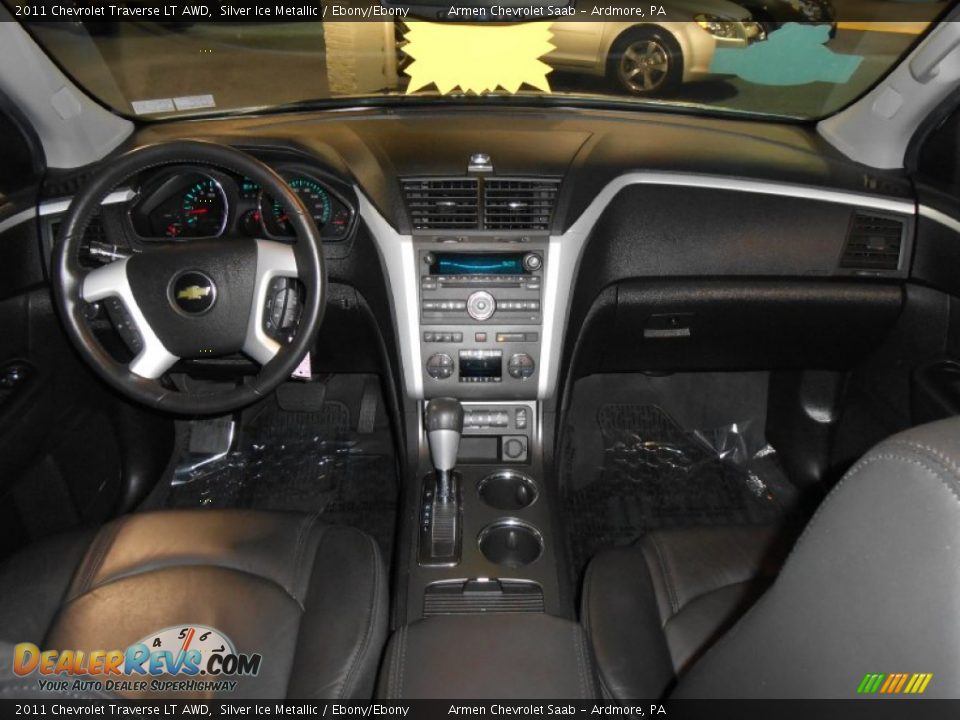 2011 Chevrolet Traverse LT AWD Silver Ice Metallic / Ebony/Ebony Photo #18