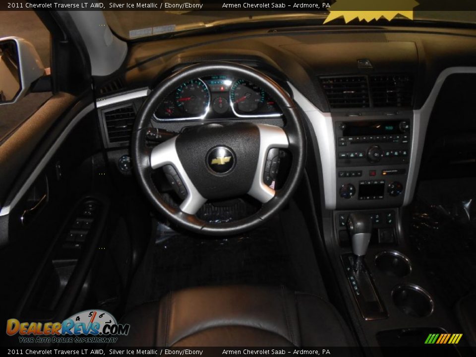 2011 Chevrolet Traverse LT AWD Silver Ice Metallic / Ebony/Ebony Photo #19