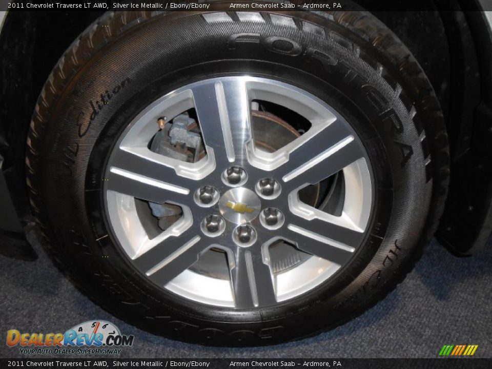 2011 Chevrolet Traverse LT AWD Silver Ice Metallic / Ebony/Ebony Photo #21