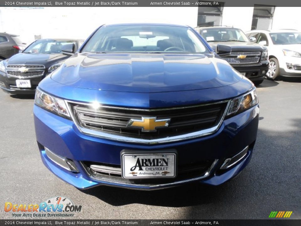2014 Chevrolet Impala LS Blue Topaz Metallic / Jet Black/Dark Titanium Photo #2
