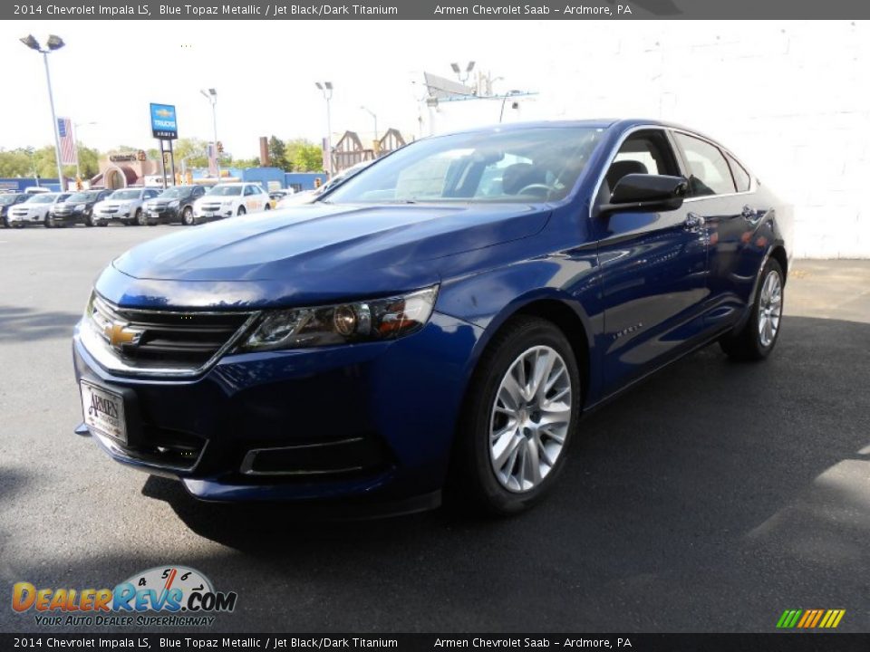 2014 Chevrolet Impala LS Blue Topaz Metallic / Jet Black/Dark Titanium Photo #3