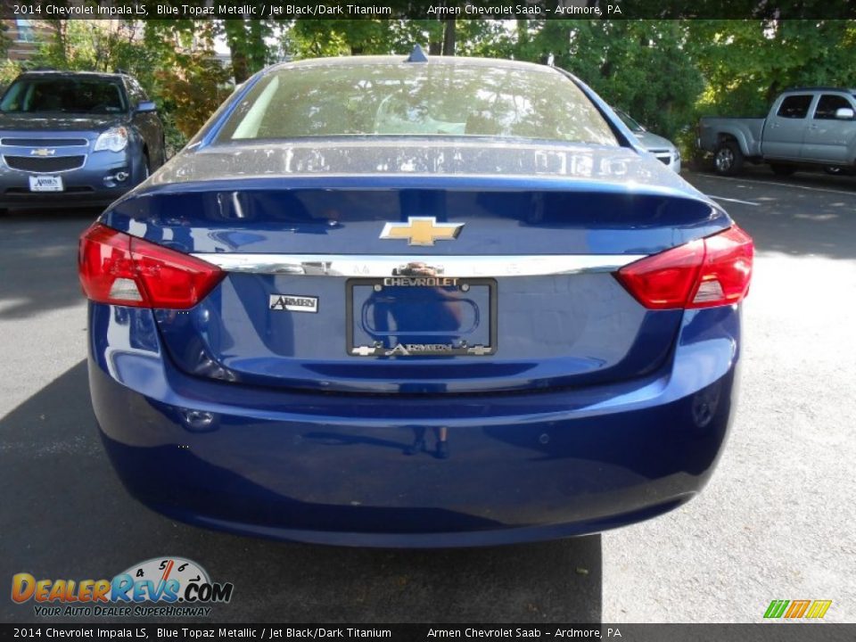 2014 Chevrolet Impala LS Blue Topaz Metallic / Jet Black/Dark Titanium Photo #6