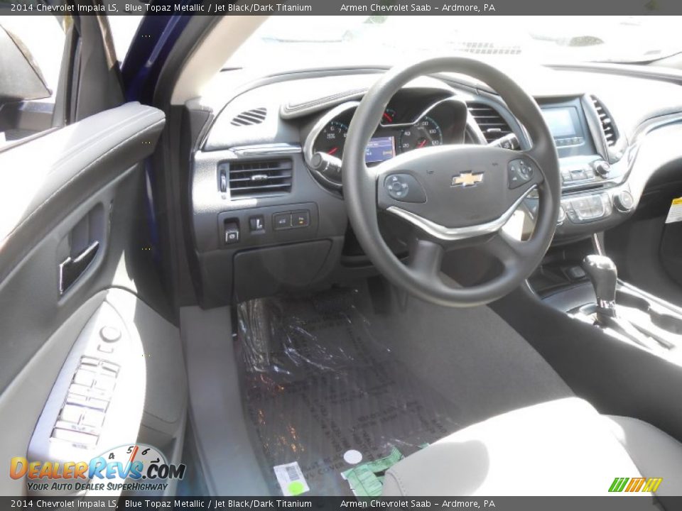 2014 Chevrolet Impala LS Blue Topaz Metallic / Jet Black/Dark Titanium Photo #7