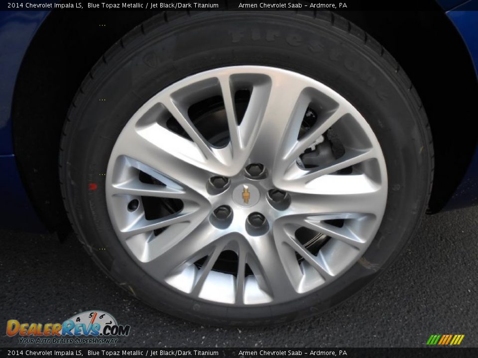 2014 Chevrolet Impala LS Blue Topaz Metallic / Jet Black/Dark Titanium Photo #11