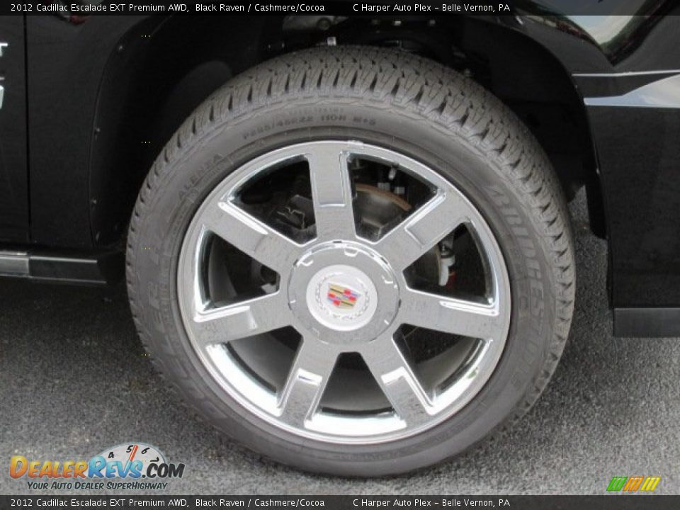 2012 Cadillac Escalade EXT Premium AWD Black Raven / Cashmere/Cocoa Photo #3