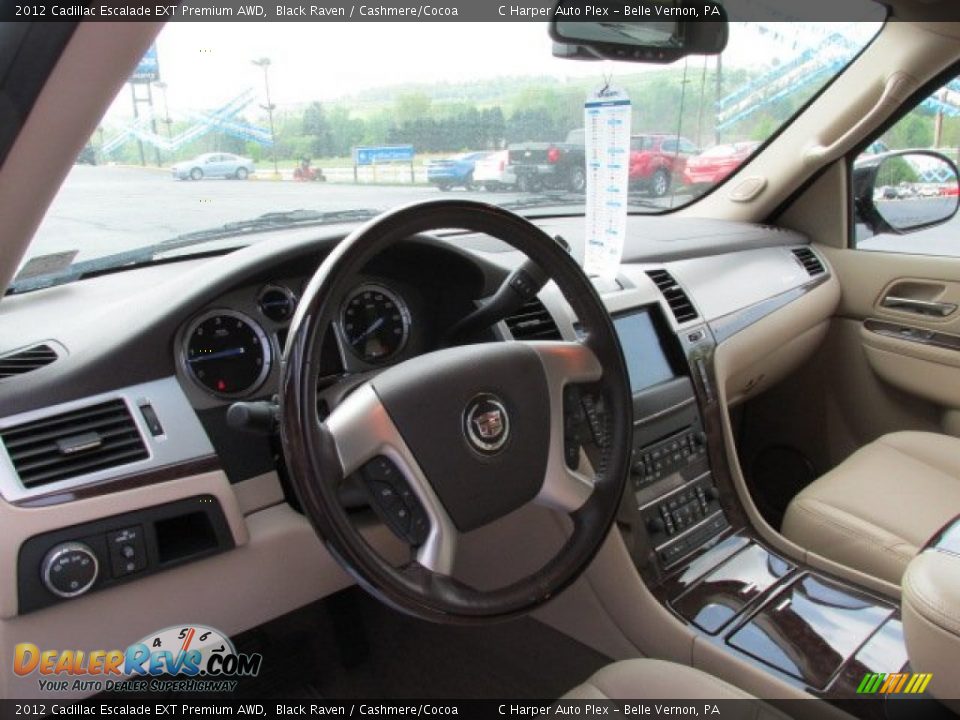 2012 Cadillac Escalade EXT Premium AWD Black Raven / Cashmere/Cocoa Photo #15