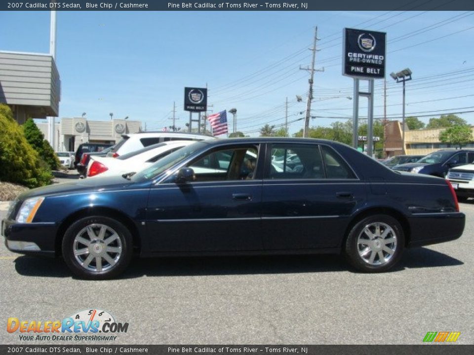 2007 Cadillac DTS Sedan Blue Chip / Cashmere Photo #4