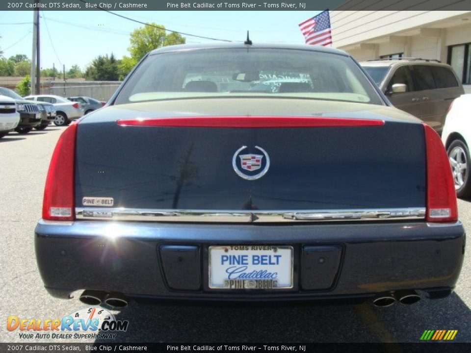 2007 Cadillac DTS Sedan Blue Chip / Cashmere Photo #6