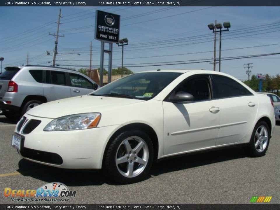 2007 Pontiac G6 V6 Sedan Ivory White / Ebony Photo #1