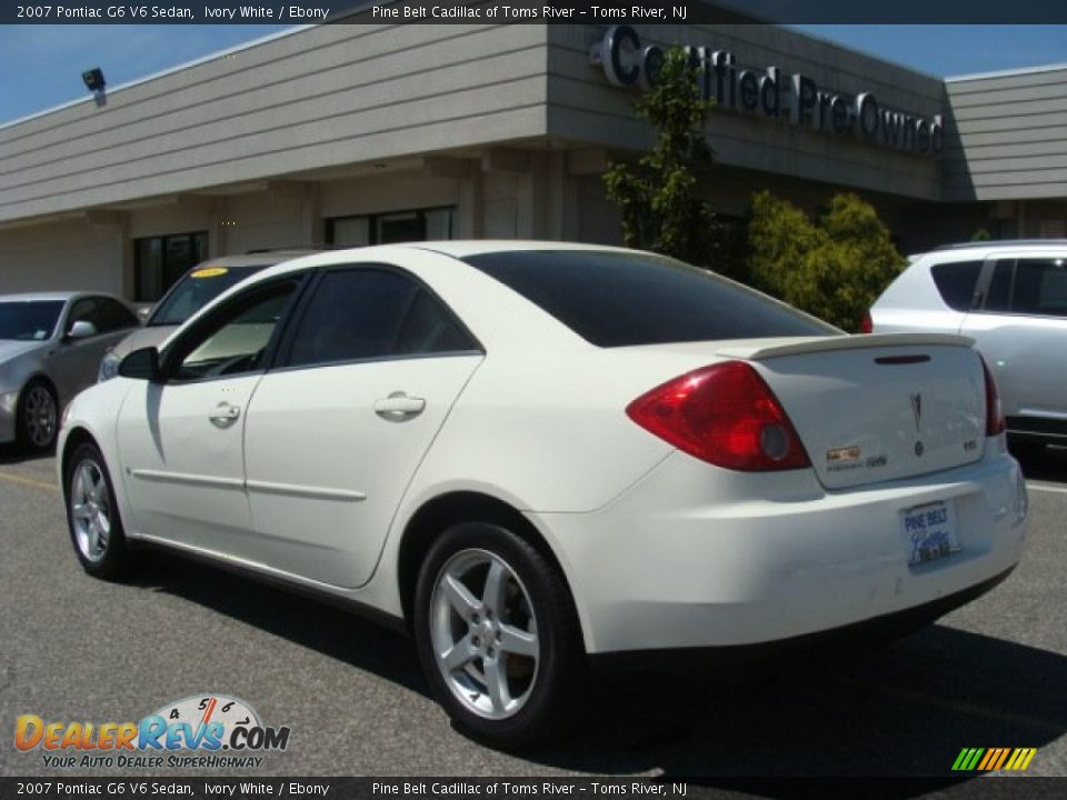 2007 Pontiac G6 V6 Sedan Ivory White / Ebony Photo #5