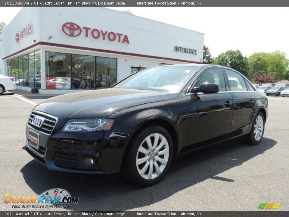 2011 Audi A4 2.0T quattro Sedan Brilliant Black / Cardamom Beige Photo #1