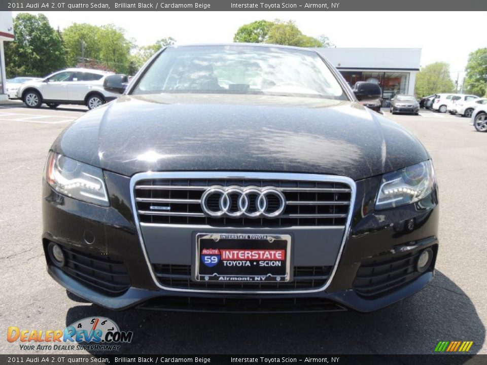 2011 Audi A4 2.0T quattro Sedan Brilliant Black / Cardamom Beige Photo #2