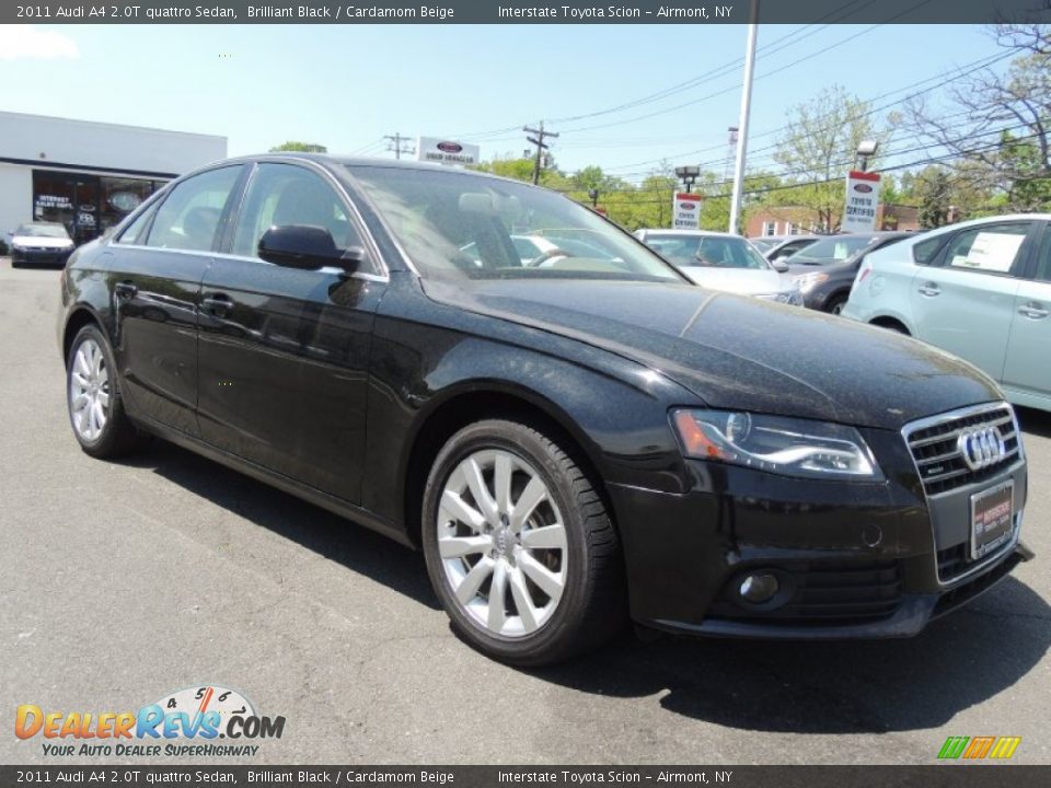 2011 Audi A4 2.0T quattro Sedan Brilliant Black / Cardamom Beige Photo #3