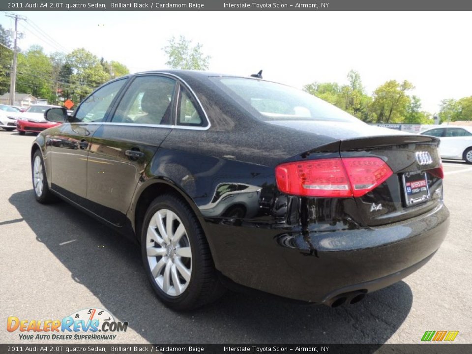 2011 Audi A4 2.0T quattro Sedan Brilliant Black / Cardamom Beige Photo #6