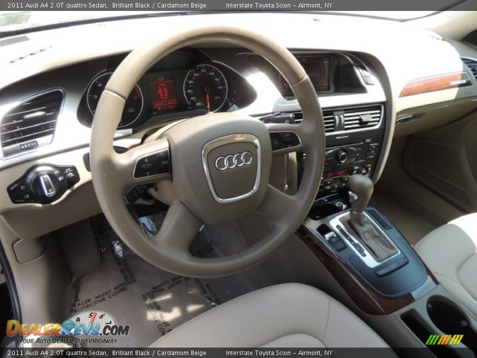 2011 Audi A4 2.0T quattro Sedan Brilliant Black / Cardamom Beige Photo #9