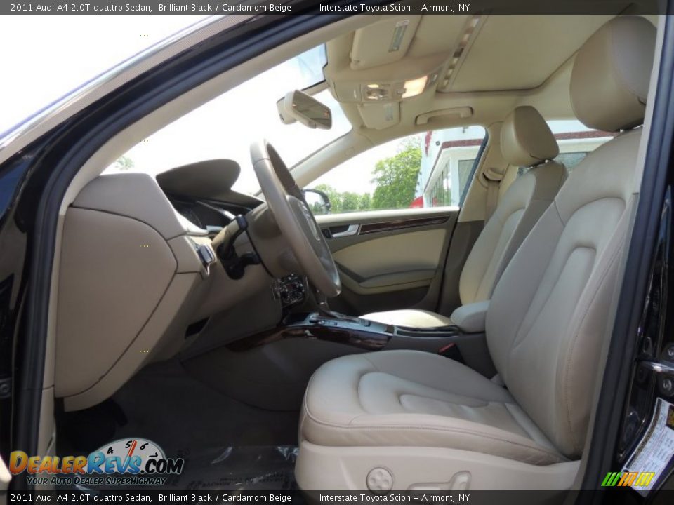 2011 Audi A4 2.0T quattro Sedan Brilliant Black / Cardamom Beige Photo #10