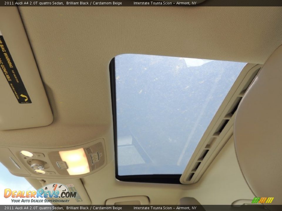 2011 Audi A4 2.0T quattro Sedan Brilliant Black / Cardamom Beige Photo #11