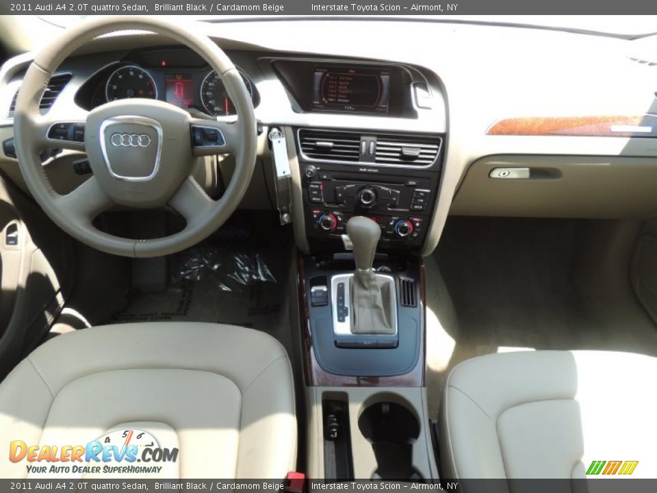 2011 Audi A4 2.0T quattro Sedan Brilliant Black / Cardamom Beige Photo #12